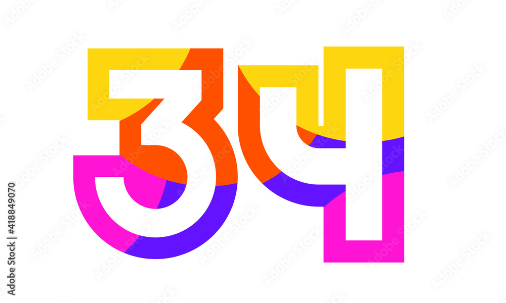 34 Colorful Fun Modern Flat Number