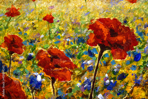 Flowers paintings monet painting claude impressionism paint landscape flower meadow oil photo