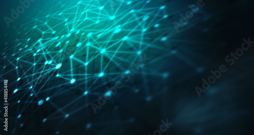 Concept of network  Digital abstract internet communication background.
