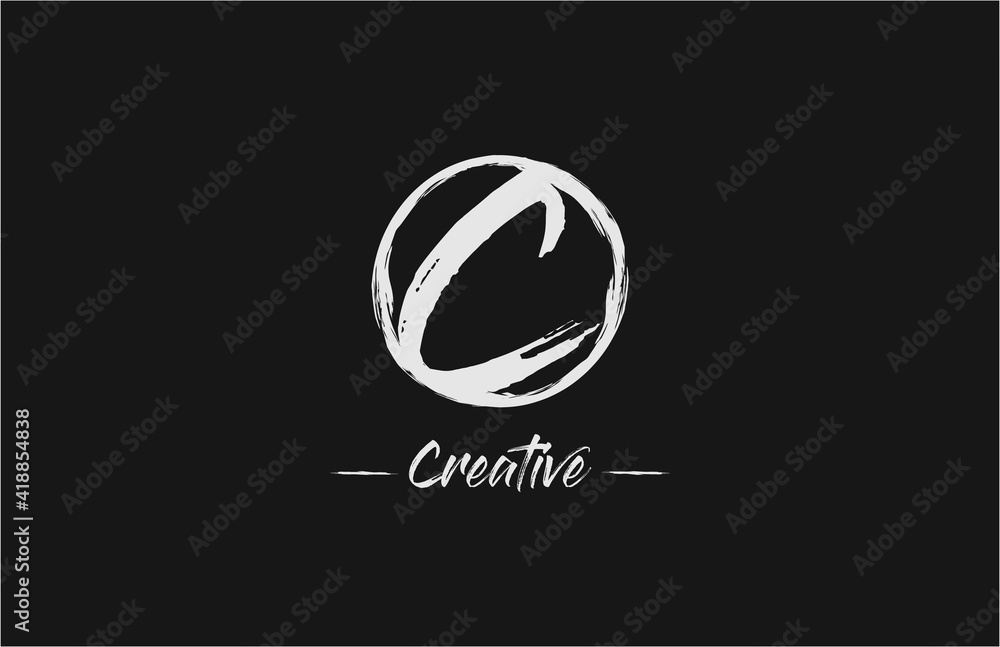 C Brush Logo Design Template C Brush Logo Design Template