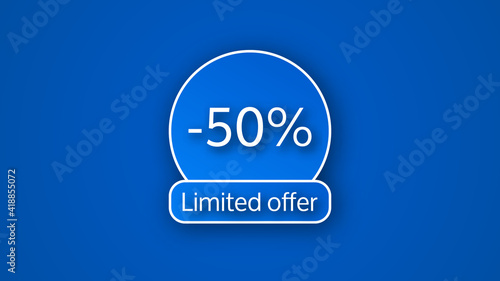 Blue limited offer banner