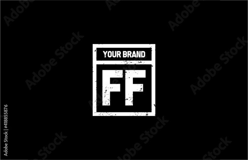 Logo Letter FF Grungy