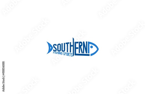 southern fishing logo Tamplate