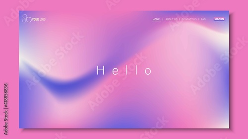 Minimalist landing page background. Website UI design background. Eps 10 vector