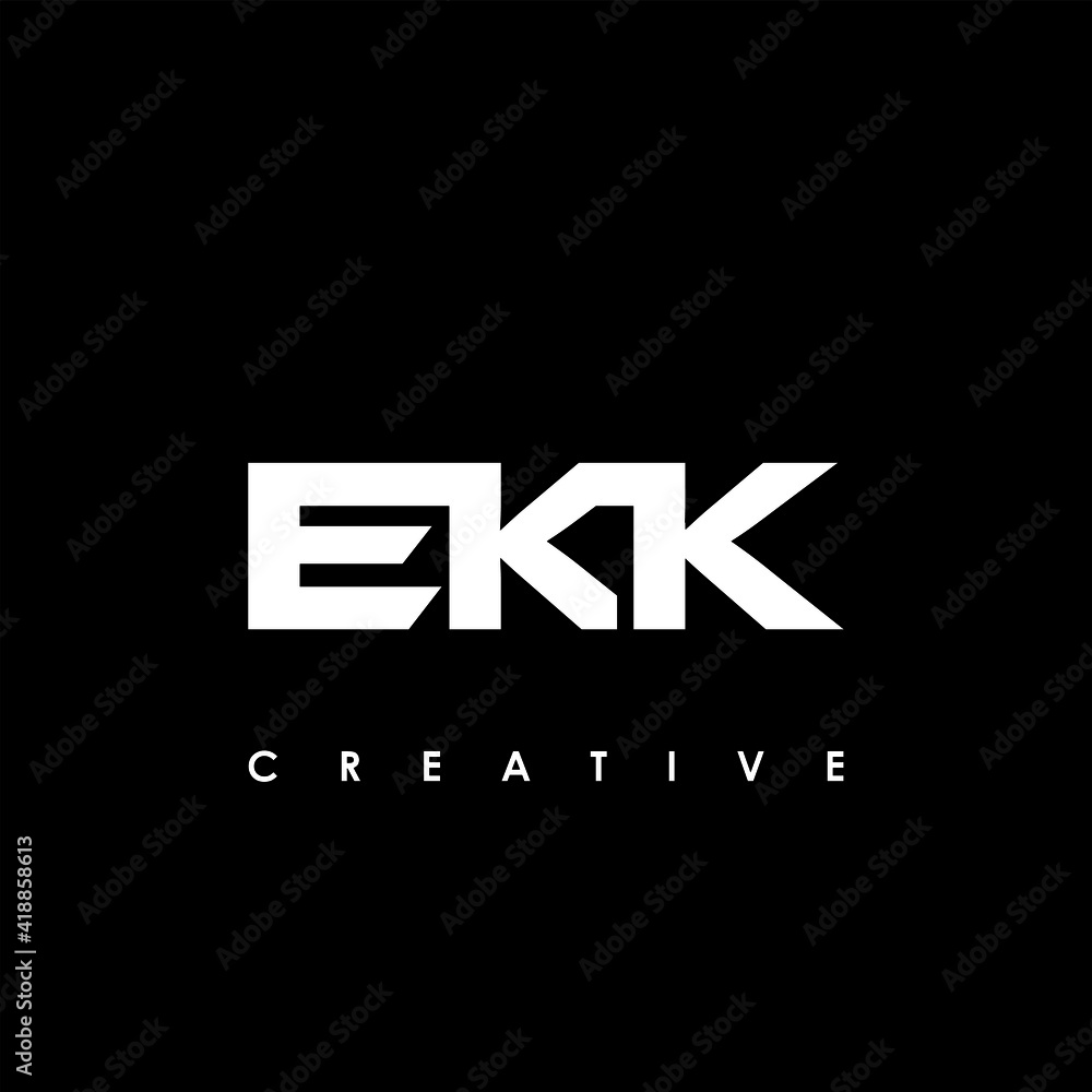 EKK Letter Initial Logo Design Template Vector Illustration
