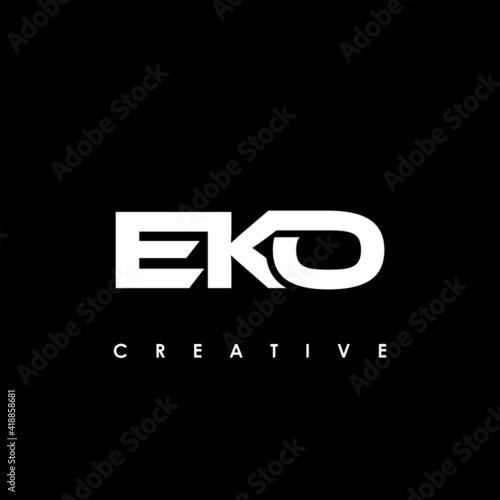 EKO Letter Initial Logo Design Template Vector Illustration