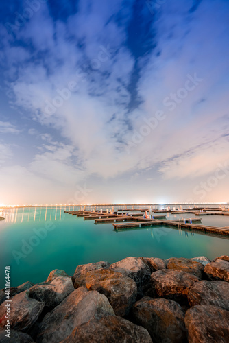 Wallpaper Mural Dusk at Al-Khor port in Qatar Torontodigital.ca