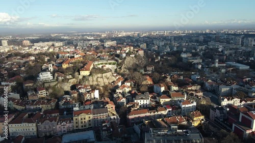Wallpaper Mural Amazing Aerial view of center of City of Plovdiv, Bulgaria  Torontodigital.ca