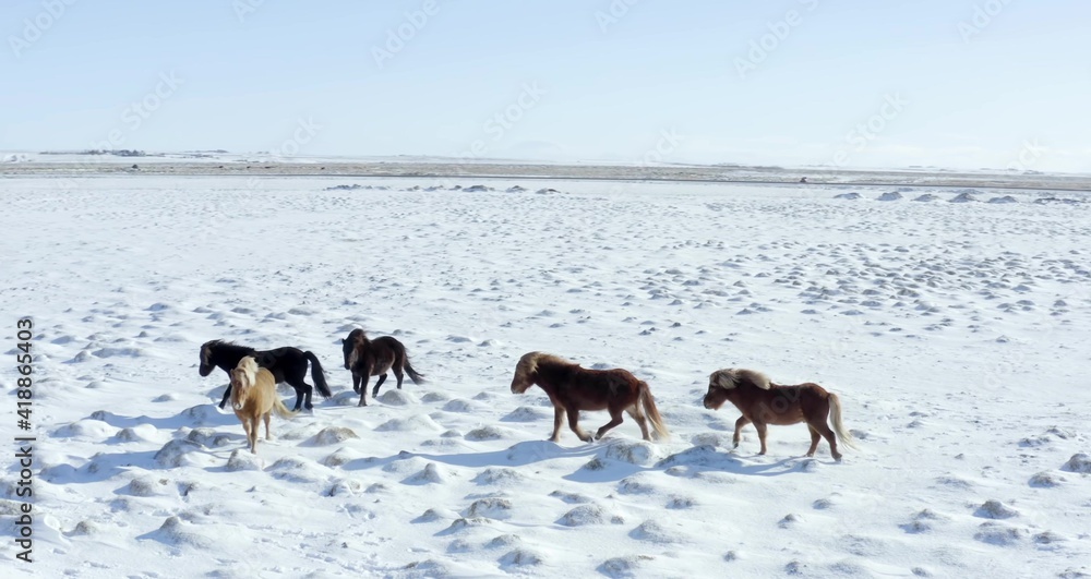 Naklejka premium Glaciers and Mountains and Valleys of Iceland
