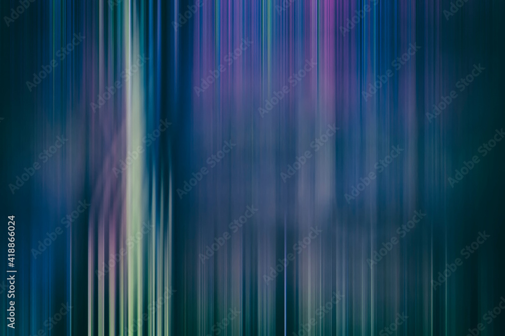 Abstract blue-yellow background, with blurred vertical stripes. Backgrounds.