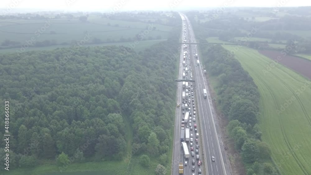 Road Closure on M4 motorway pt 1 Road Closure on M4 motorway pt 1