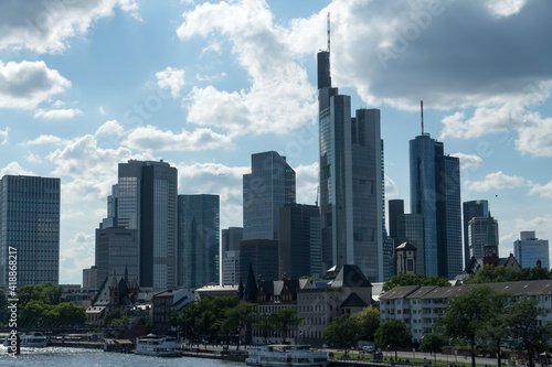 Cityscape of Frankfurt am Main  Germany