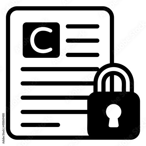 
A filled icon of case history in premium vector download

