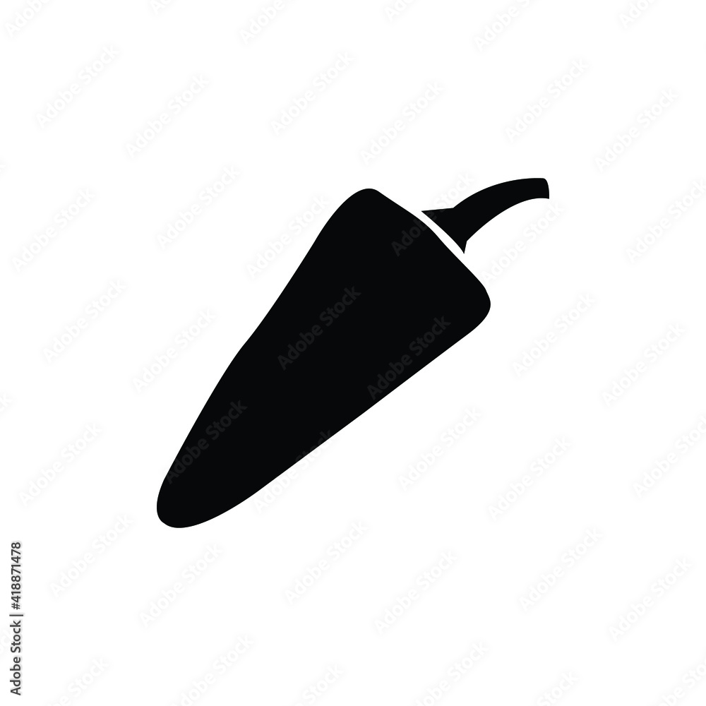 Paprika Vector silhouette symbol EPS 10 Paprika Vector silhouette symbol EPS 10