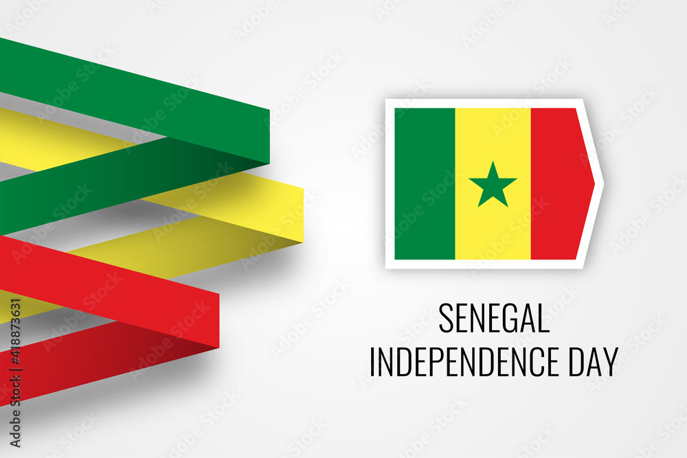 Senegal independence Day Celebration template design Senegal independence Day Celebration template design