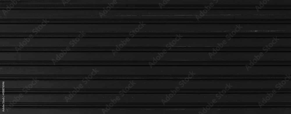 Black Corrugated metal background and texture surface or galvanize steel Black Corrugated metal background and texture surface or galvanize steel