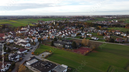 A Aerial View of a German Little City 
