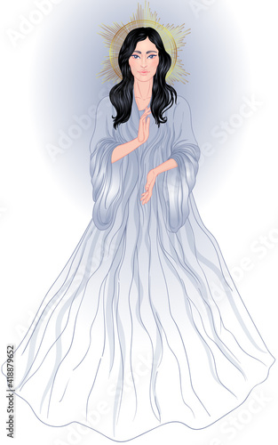 Lady of Sorrow. Devotion to the Immaculate Heart of Blessed Virgin Mary, Quee...