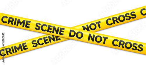 Canvas Print Crime Scene Do Not Cross tape