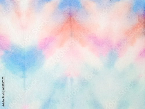 Tie Dye Pattern. Artistic Illustration. Tie Dye Hippie Pattern. Bright Colors Dyed Texture. Beautiful Acrylic Effect. Grunge Watercolor Dirty Painting. Trendy Abstract Dirty Art.
