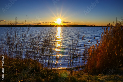Sonnenuntergang am Werbeliner See