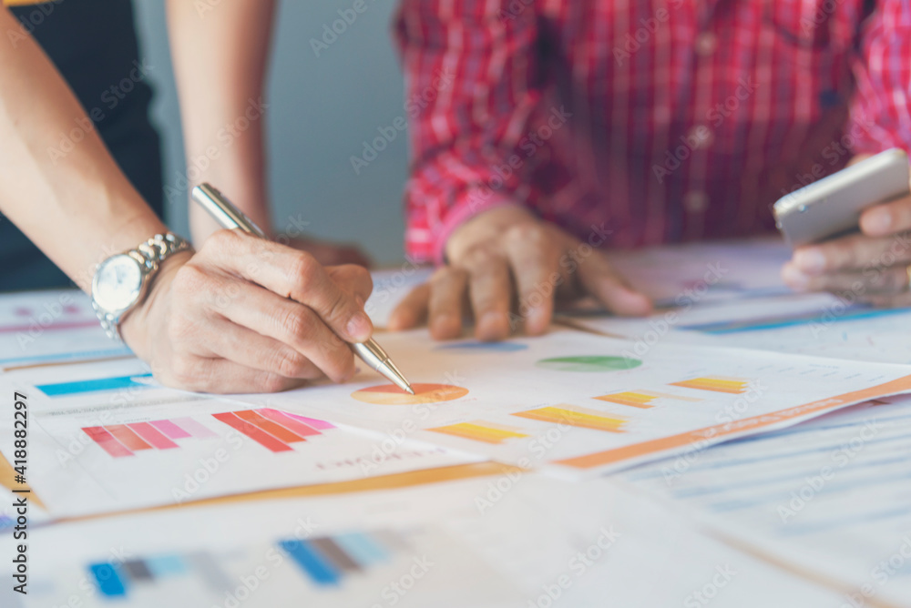 Business strategy team report chart, graph, infographic data analyze financial report plan. Hands team partner planning marketing finance statistics sale report with excel spreadsheet accountting Business strategy team report chart, graph, infographic data analyze financial report plan. Hands team partner planning marketing finance statistics sale report with excel spreadsheet accountting