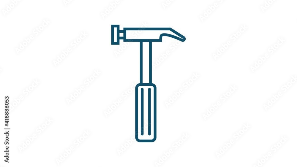 Outline web icons set. Construction and home repair tools, building. Work safety. Motion graphics. Outline web icons set. Construction and home repair tools, building. Work safety. Motion graphics.
