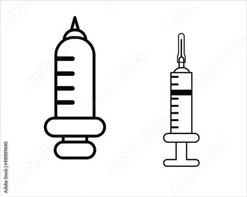 syringe vector illustration design. A tool for entering and extracting liquids