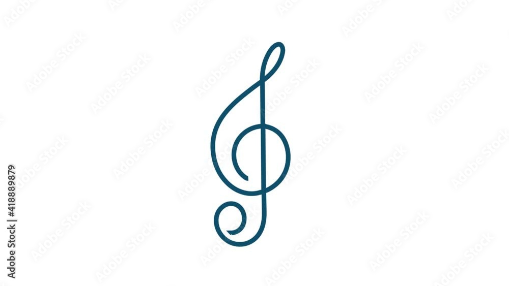 Music icon in flat style. Music, voice, record icon. Motion graphics. Music icon in flat style. Music, voice, record icon. Motion graphics.