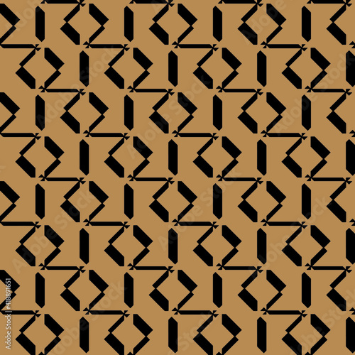 Nostalgic artistic geo seamless pattern design in black, gold, beige, camel  design for, bag, leather, fabric, curtain, wear, bikini, 