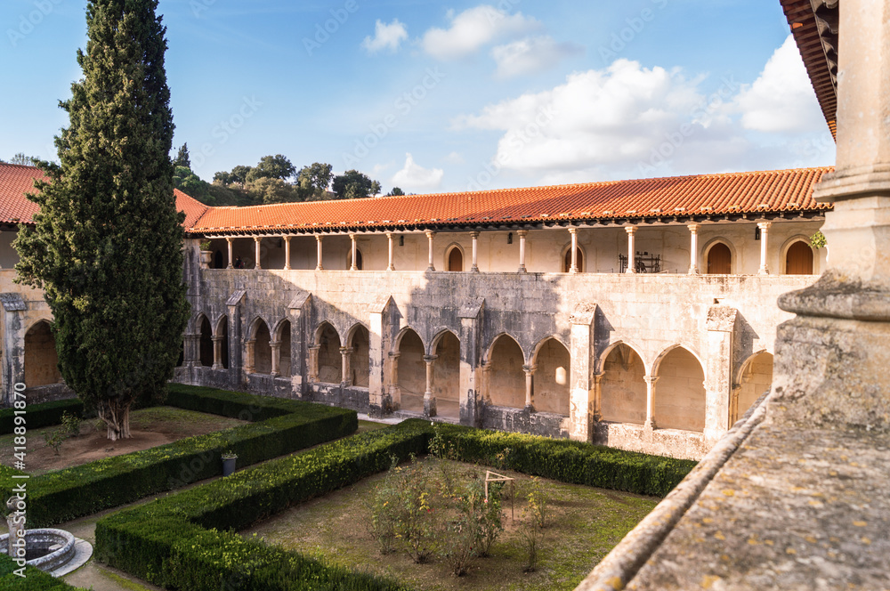 The Cloister of catholic monastery of Batalha, Portugal.