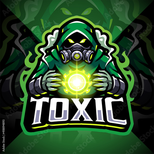 Toxic gas esport mascot logo