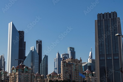 modern skyline of the Dubai city