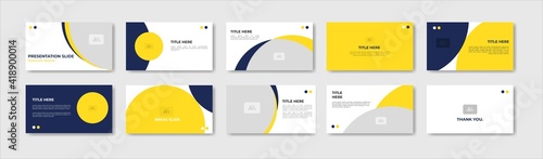 Business presentation template design. Minimalis, modern and keynote vector illustration	