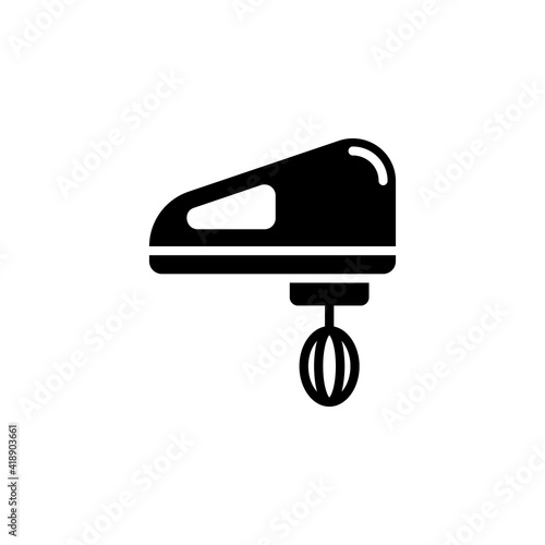 Electric Handheld Beater icon in vector. Logotype