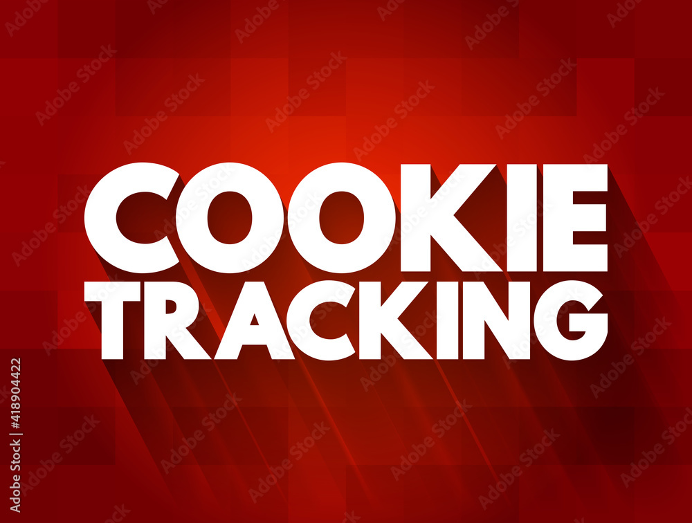 Cookie Tracking text quote, concept background Cookie Tracking text quote, concept background