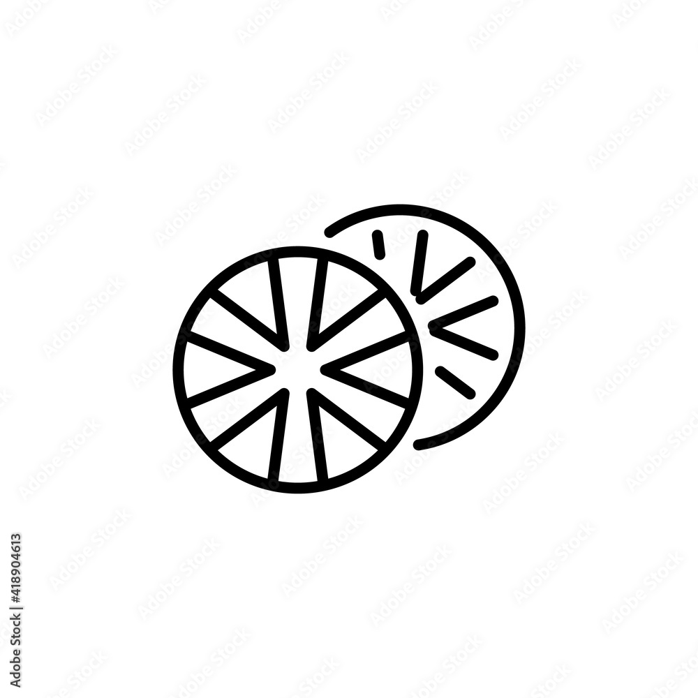 Cookies icon in vector. Logotype