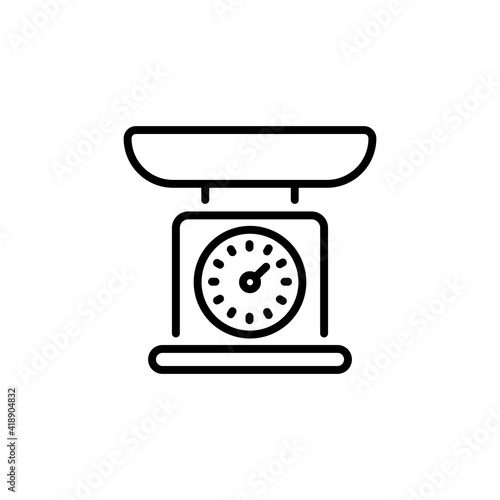 Weighing Scale icon in vector. Logotype