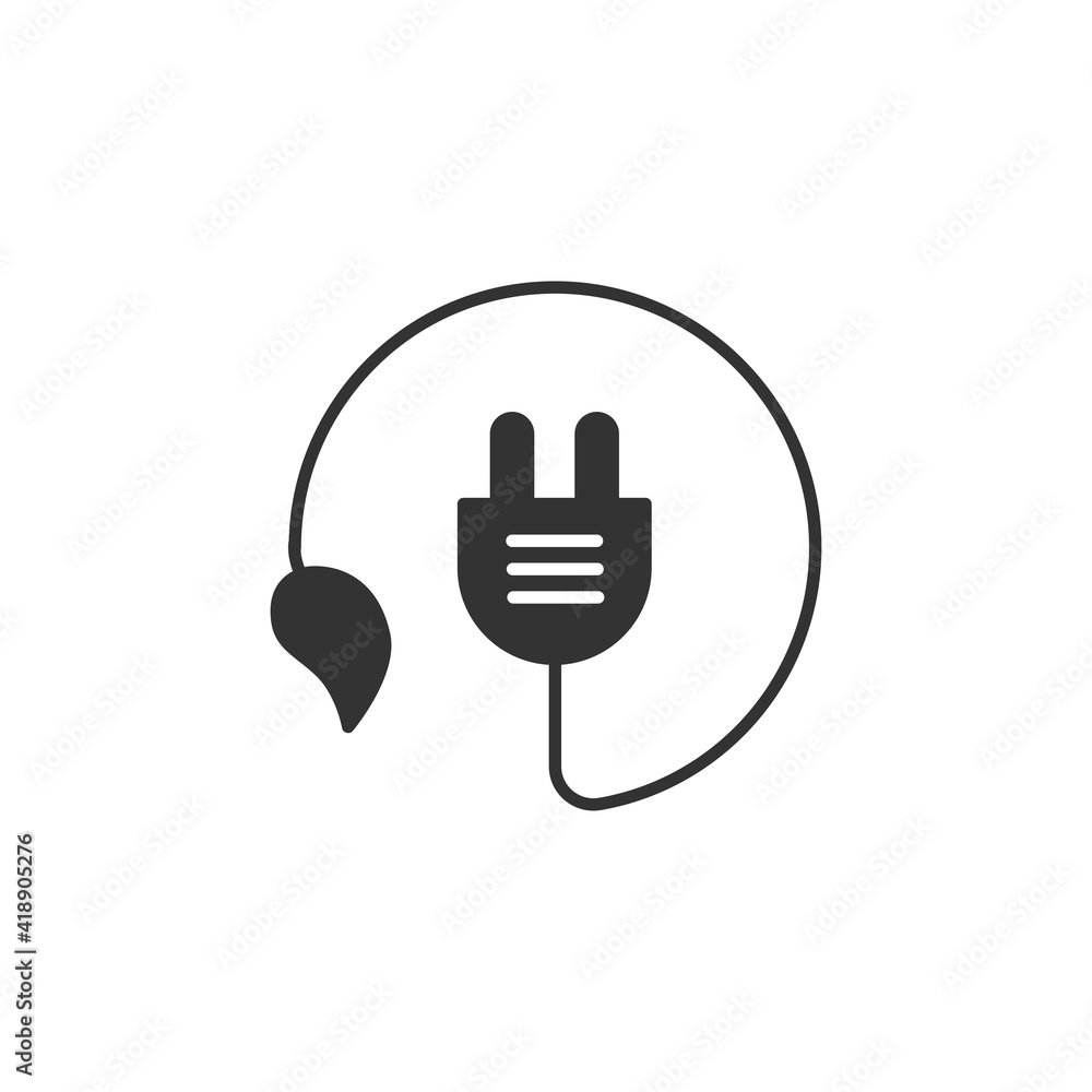 Eco energy icon isolated on white background. The environment symbol modern, simple, vector, icon for website design, mobile app, ui. Vector Illustration Eco energy icon isolated on white background. The environment symbol modern, simple, vector, icon for website design, mobile app, ui. Vector Illustration
