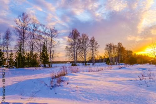 winter sunset  © SERGEY IVANOV