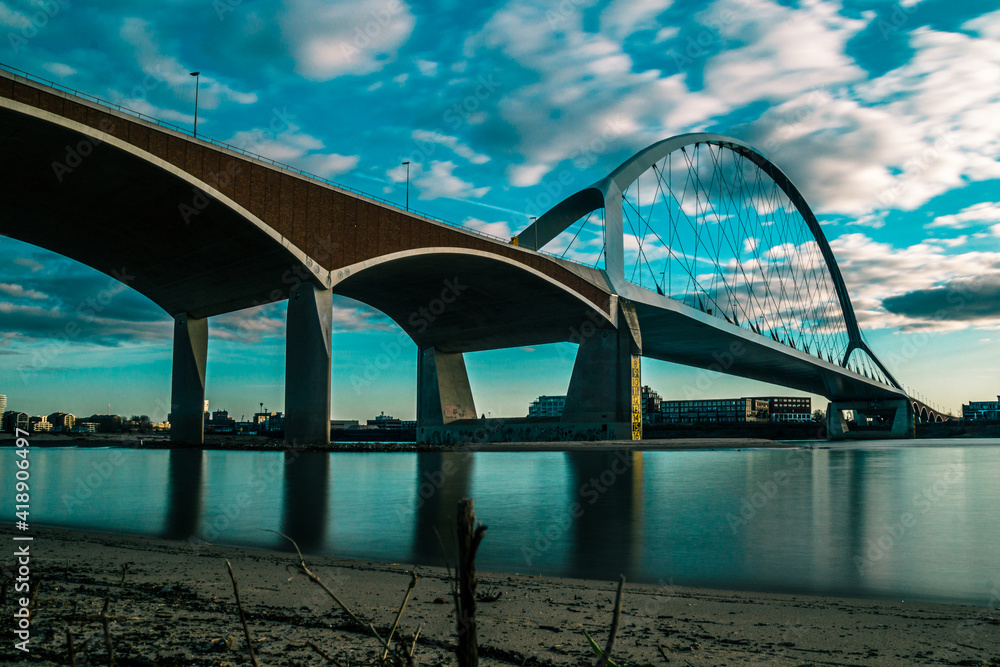 Fototapeta premium bridge over river - Nijmegen NL