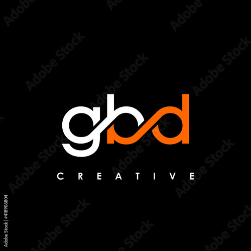 GBD Letter Initial Logo Design Template Vector Illustration