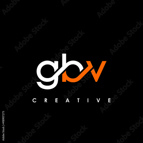 GBV Letter Initial Logo Design Template Vector Illustration