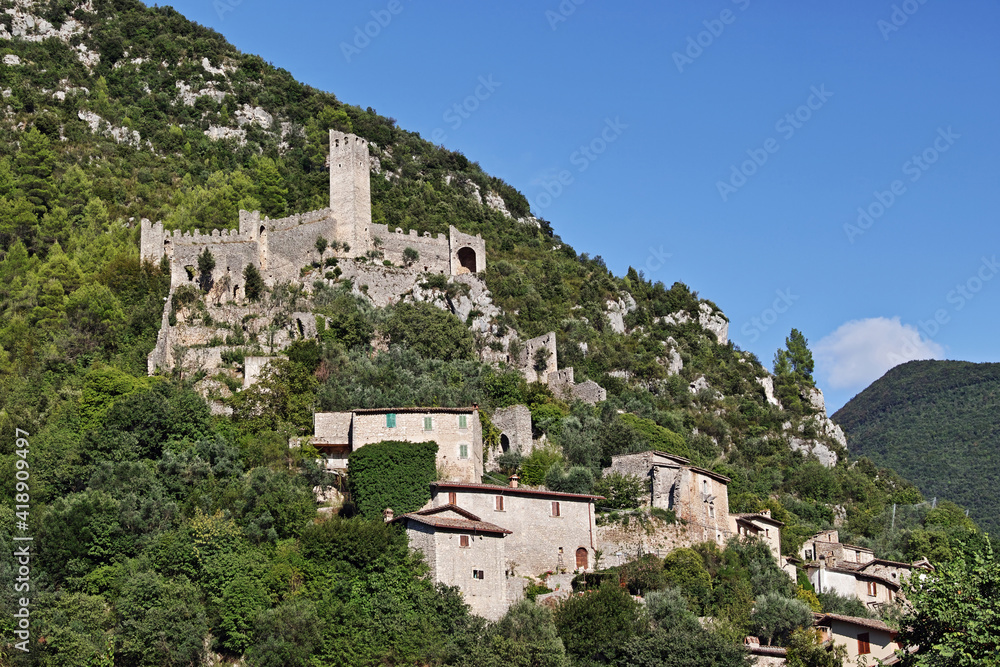 Ferentillo; the ruins of the Precetto fortress