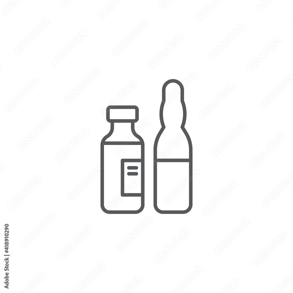 medical ampoule line icon linear style sign for mobile concept and web design vial ampoule medical ampoule line icon linear style sign for mobile concept and web design vial ampoule
