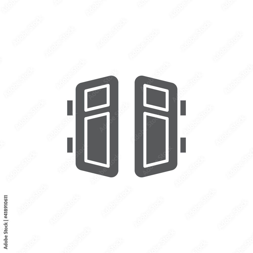 open double door outline icon linear style sign for mobile concept and web design exit doorway open double door outline icon linear style sign for mobile concept and web design exit doorway