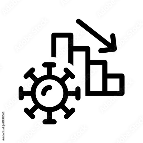 Coronavirus cases number down, Statistics of Covid-19, Virus chart