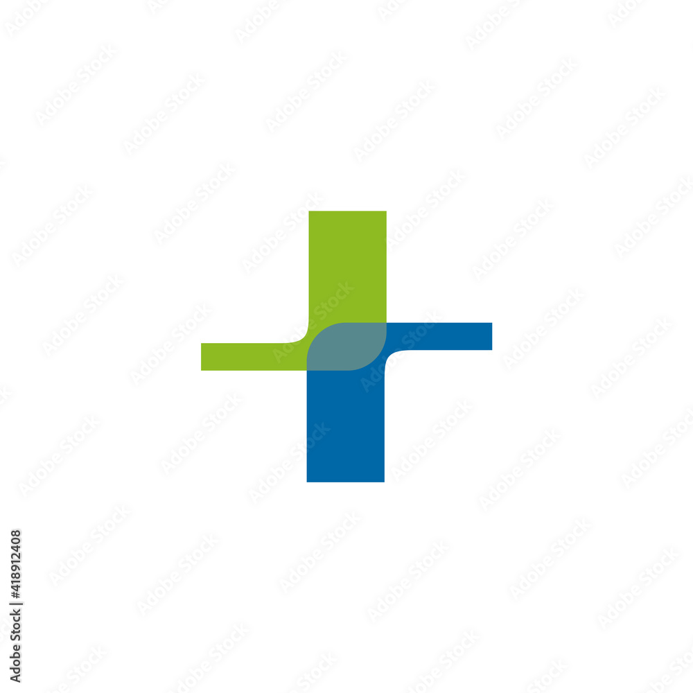 Medical cross logo design template
