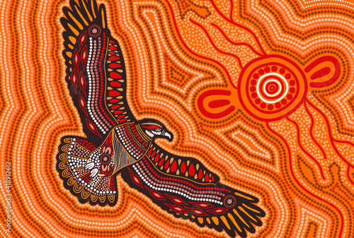 Eagle aboriginal art photo