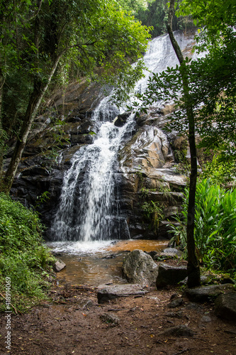 Brazilian waterfall at Joanopolis Sao Paulo countryside